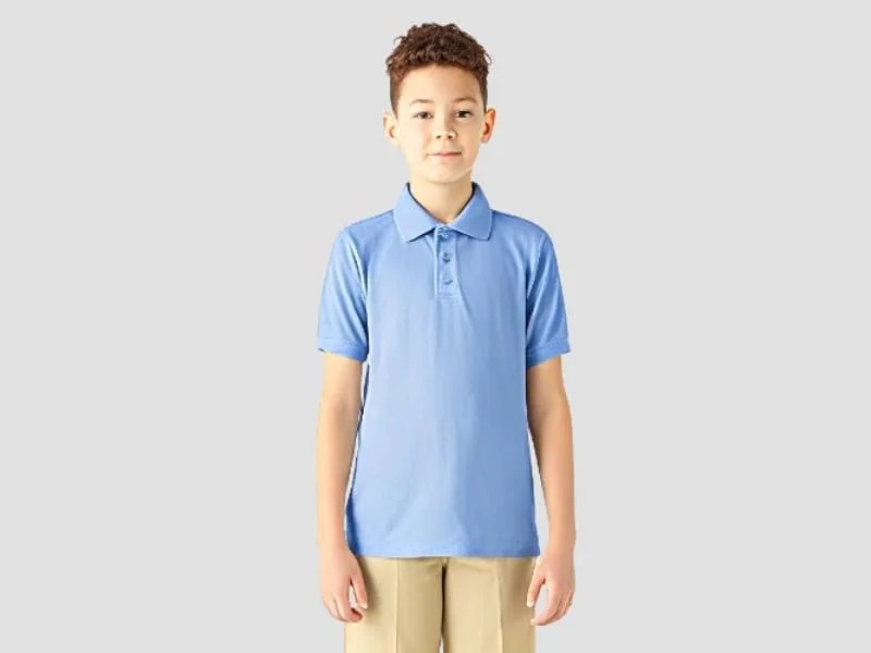 Boys Blue Core Polo T-Shirt for Casual  Wear