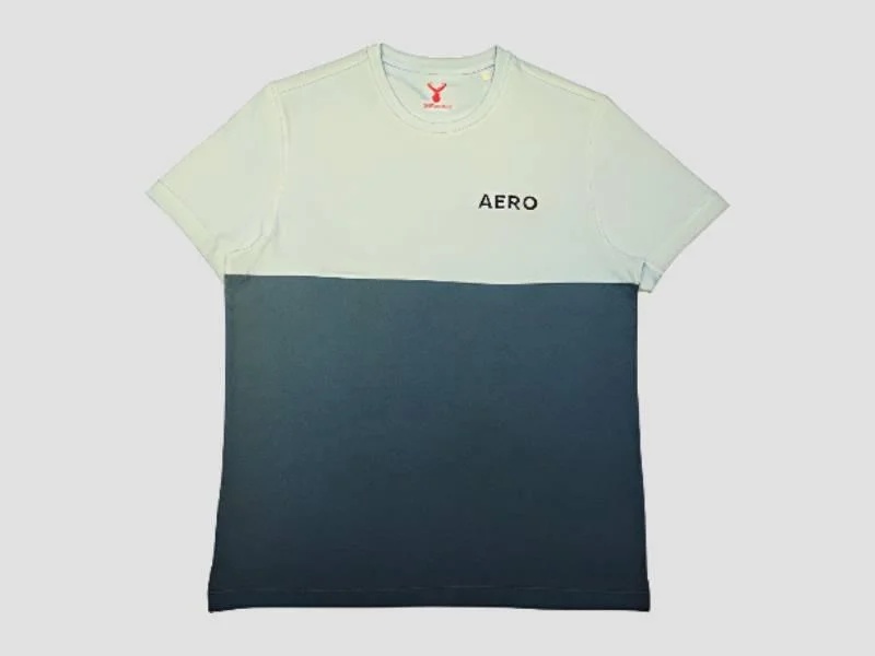 Men Cut And Sew Crew Neck Half Sleeve T Shirt Comfortable Casual Wear