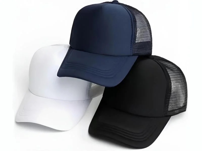 Denim High-Crown Cap For Structured Fashion Styling
