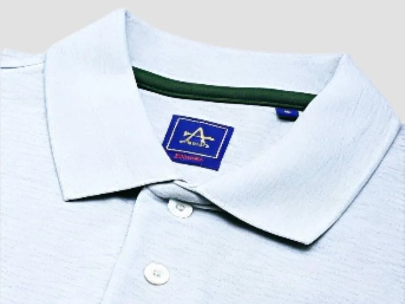 Menâ€™s Grey Melange Polo T-Shirt Cotton Casual Wear Apparel