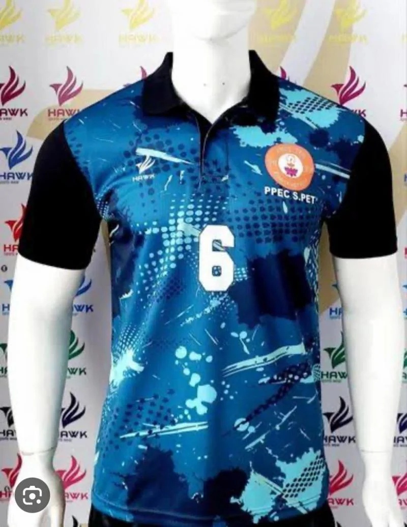 Custom Sportswear Jersey Polyester Fabric for Cricket and Team Use