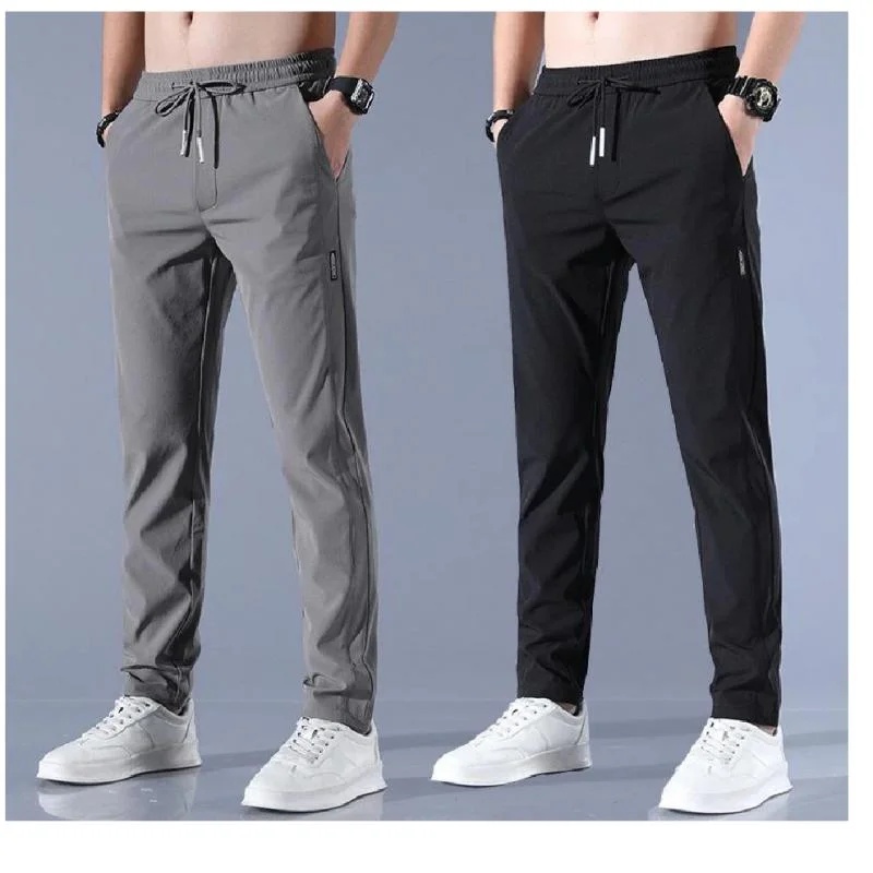 Men Sportswear Track Pants Stretchable Polyester Fabric for Active Use