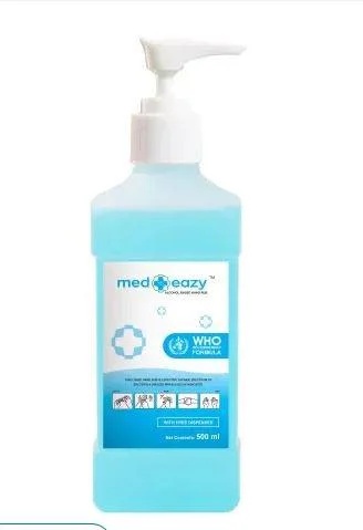 Liquid Alcohol-Based Hand Sanitizer Rub 500ml Spray Bottle for Quick Hygiene Protection