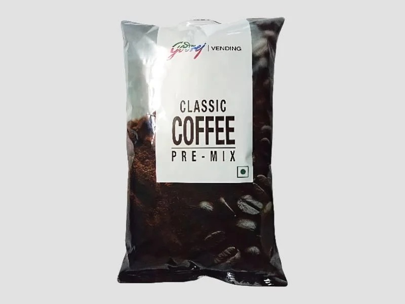 Raw Brown Coffee Premix Powder 1 kg for Commercial Use