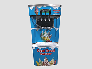 Softy Ice Cream Machine 2+1 Rainbow Ice Cream model