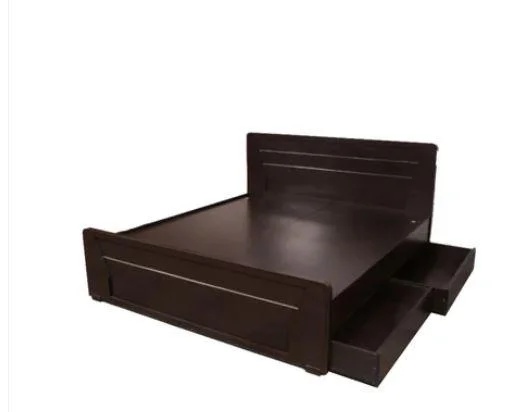 Teak Wood Majestic Double Bed with Drawer Storage for Home