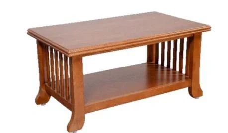 Zalunga Wooden Tea Table Rectangular Matte Finish for Restaurants