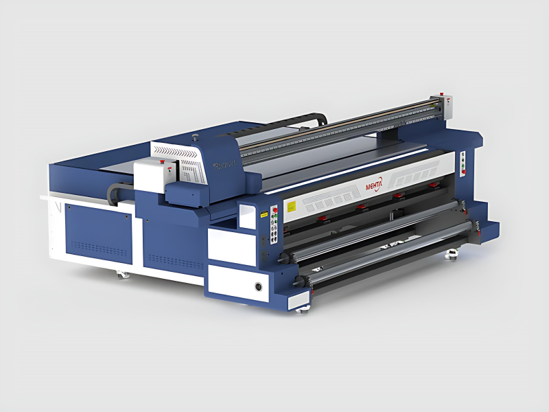 Industrial Fabric Printing Machine With Conveyor Belt System