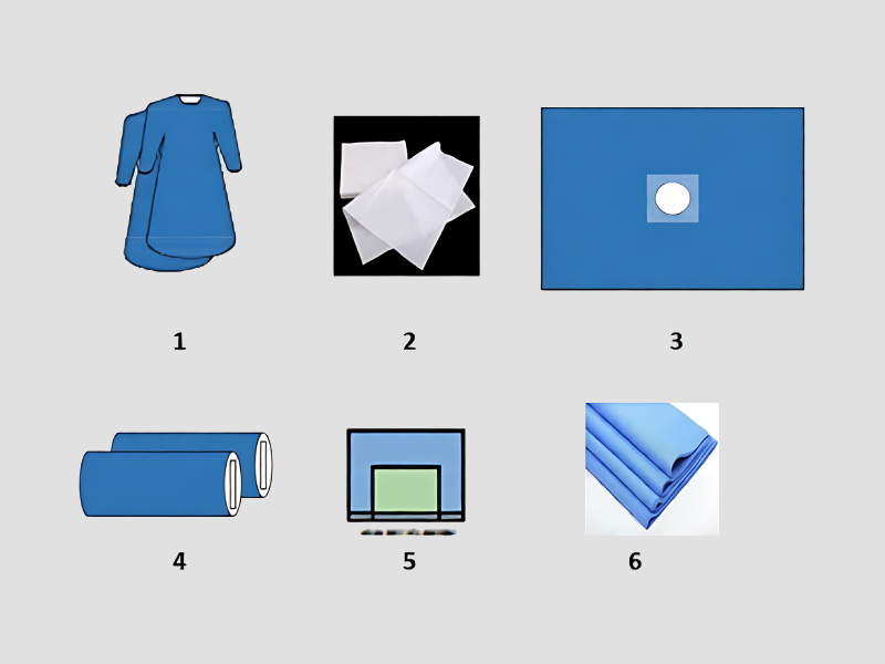 D And C Drape Pack For Surgical Use