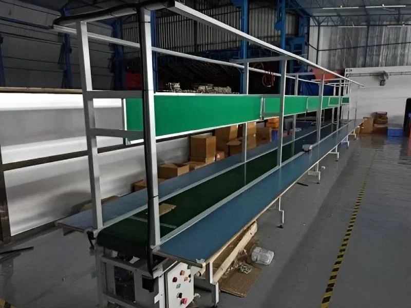Assembly Line Belt Conveyor Mild Steel for Industrial Assembly