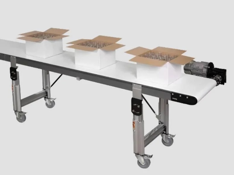 Material Handling Conveyor 30 Feet Length 100 Kg Capacity