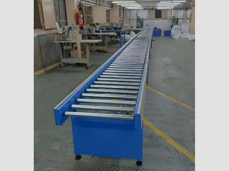 Roller Conveyor System 500 Kg Capacity for Warehouse Material Handling
