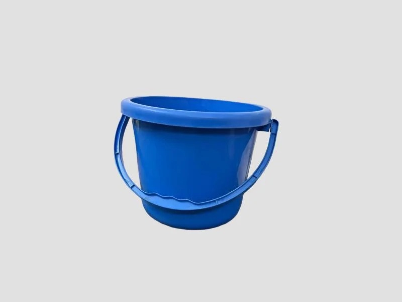 17 Litre Aqua Plastic Bucket for Household and Utility Use