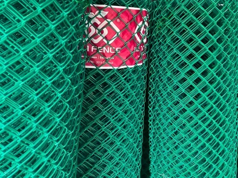 PVC Coated Chain Link Mesh for Boundary and Security Fencing