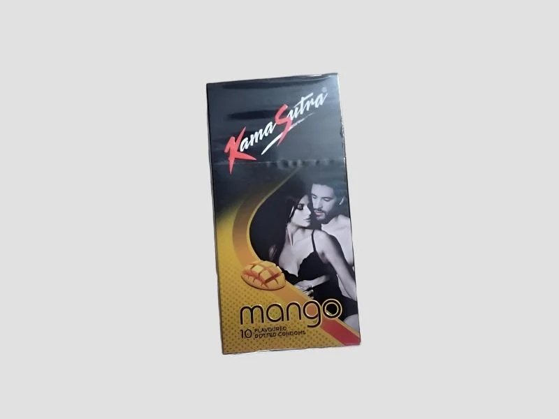 Kama Sutra Mango Flavoured Latex Condoms For Oral And Intimate Use