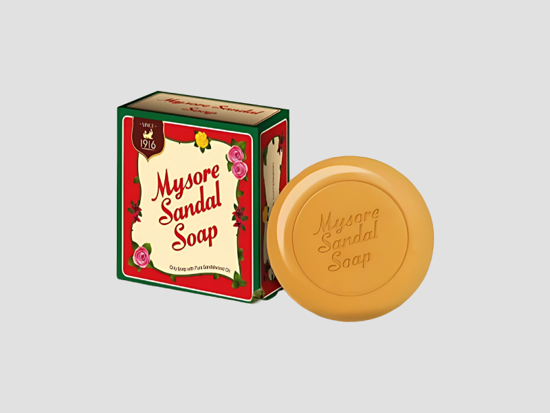 Medium Size Mysore Sandal Soap Enriched With Pure Sandalwood Oil