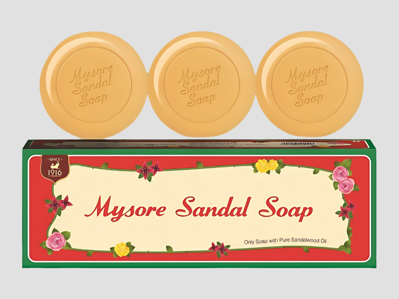Mysore Sandal Soap Bar With Pure Sandalwood Oil - Large Size
