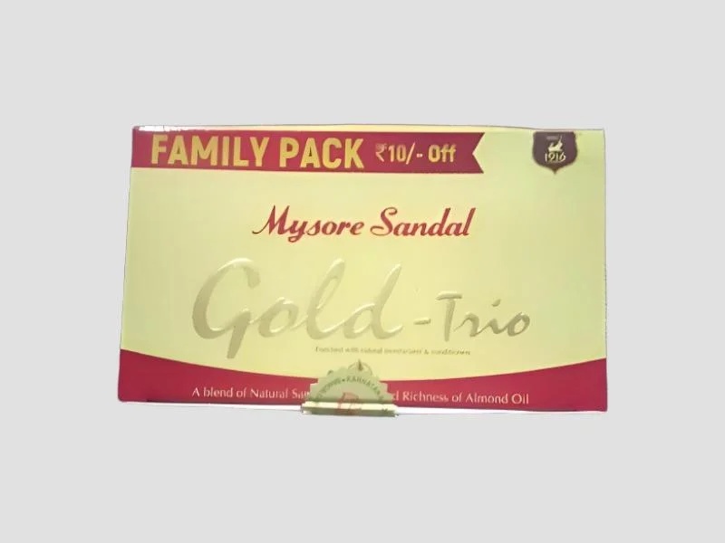 Sandalwood Bath Soap Gold Trio Variant Skin Cleansing Mysore Sandal