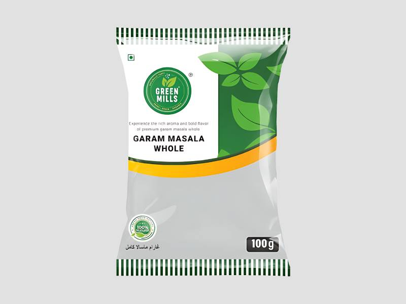 Centre seal pouch packaging with Traspraent window