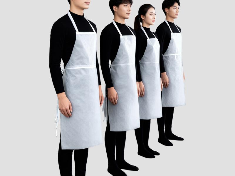 Kitchen Apron Disposable Non-woven for Culinary and Hygiene Use