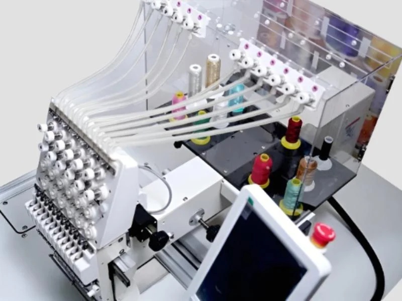 Double Head Embroidery Machine Industrial Textile Unik