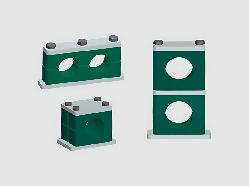 Twin Clamps For Dual Pipe Hydraulic Mounting