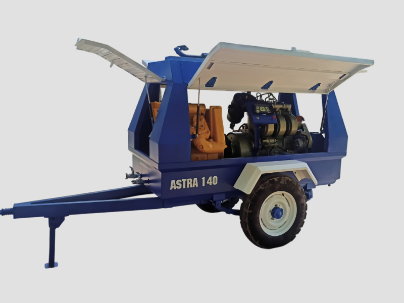 Trolley Mounted Air Compressor for Industrial Pneumatic Applications