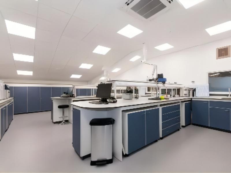 Laboratory L Shape Wall Table Space Saving For Research Labs