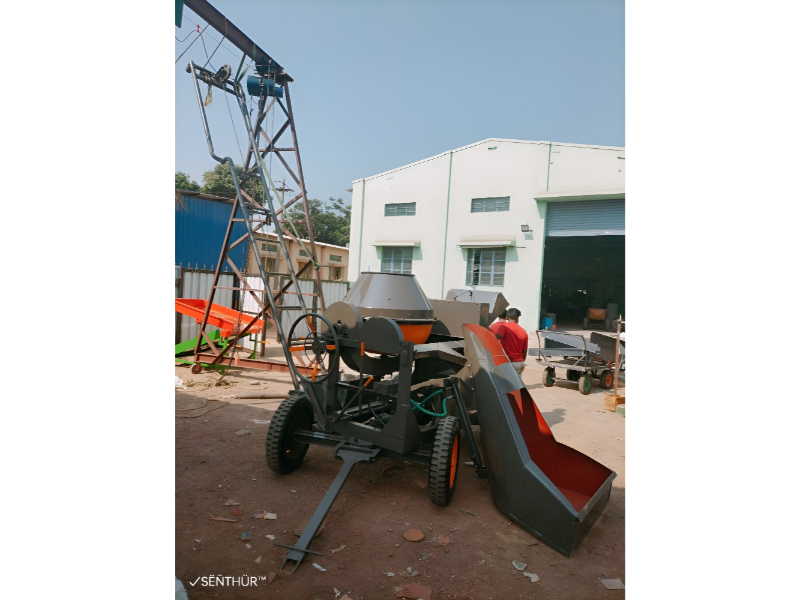 1 Bag Hydraulic Type Attached Ladder Lift Machine For Material Lifting