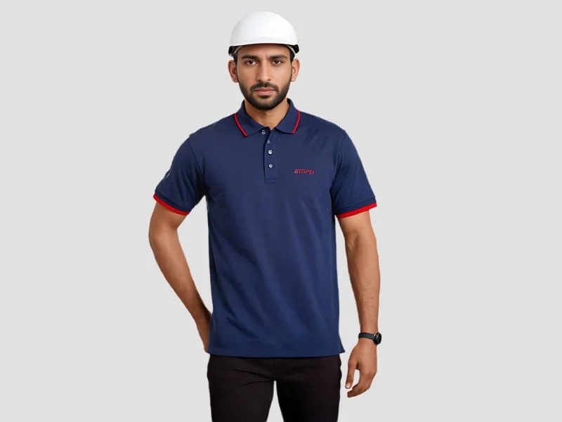 Workwear Polo T Shirt Breathable Material for Technical Staff