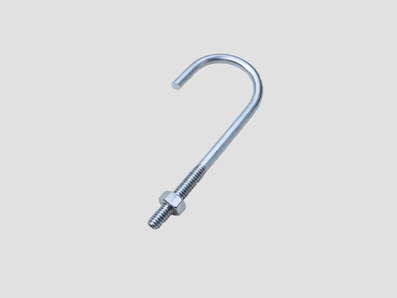 Round Shape Mild Steel J Bolt for Industrial Anchoring Use