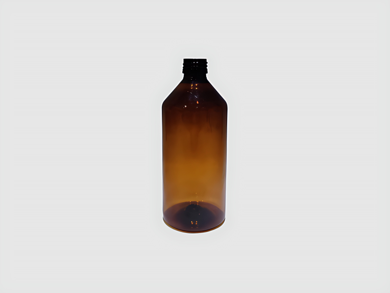 Plain Amber Bottle 400ml For Liquid Packaging