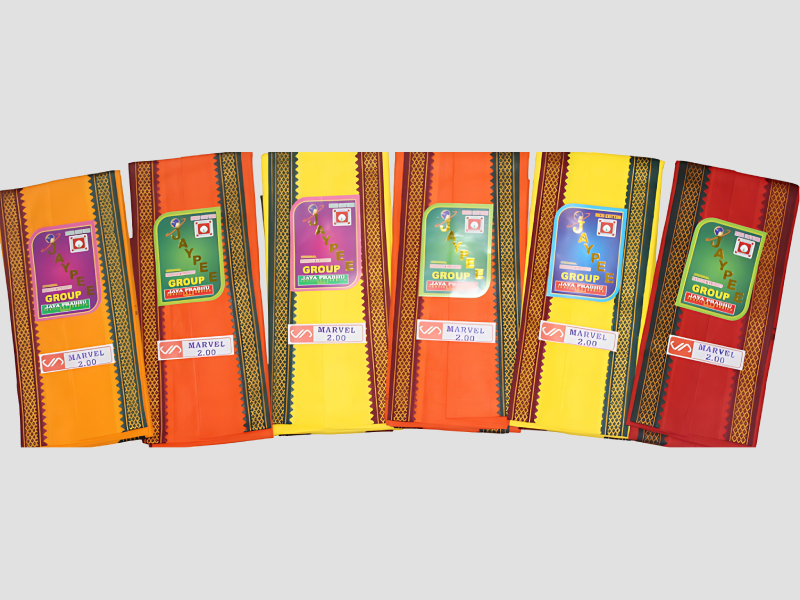 Marvel Coloured Cotton Dhupatta Woven Border