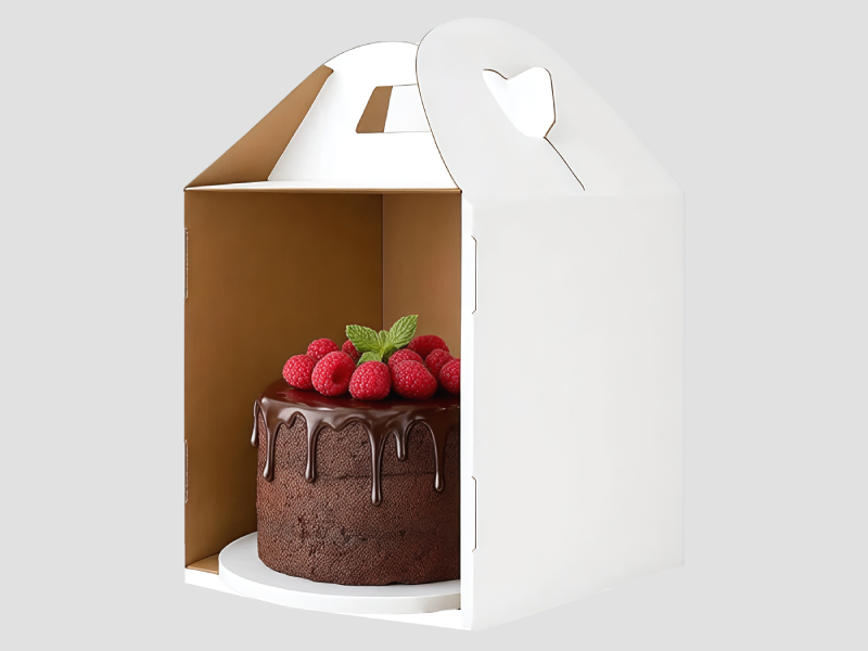 Corrugated cake box