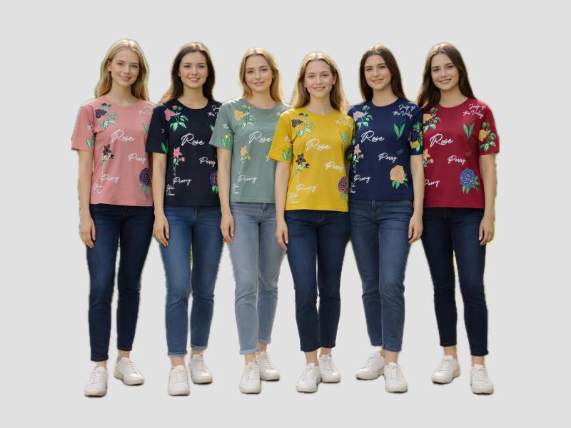 Women Contemporary Floral Print Cotton Blouse For Everyday Lifestyle Mia Signora