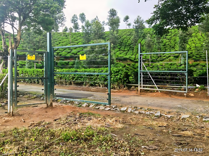 Solar Power Fencing System Gate For Controlled Entry Access