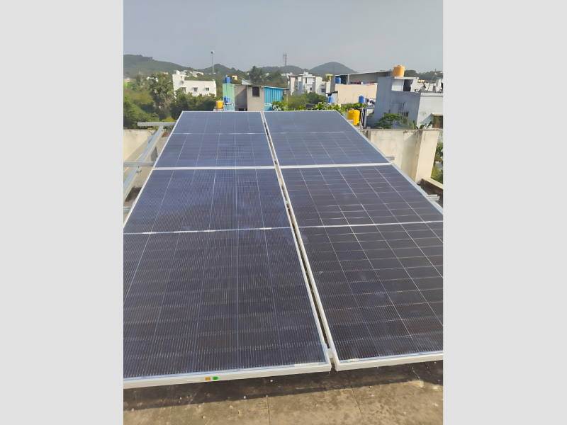 Fixed Tilt Rooftop Solar Mounting Rack For Residential Panels