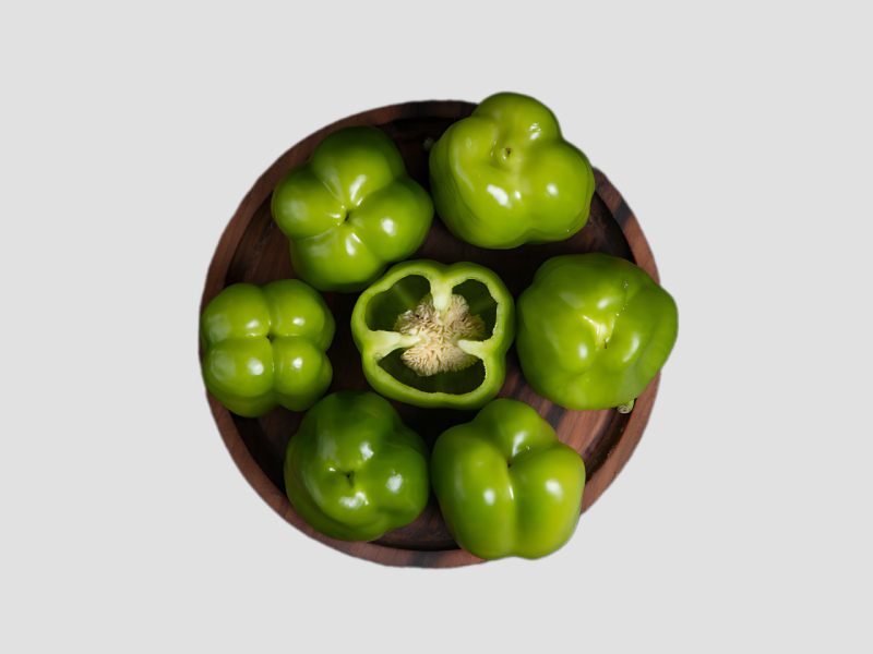 Capsicum Fresh Green Capsicum For Cooking And Salad Use