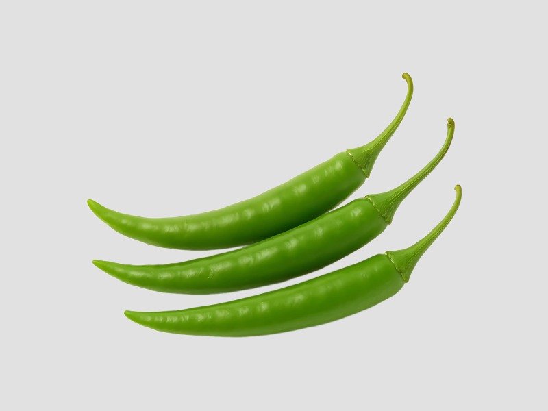 Fresh Green Chilli Farm Harvest for Culinary Use