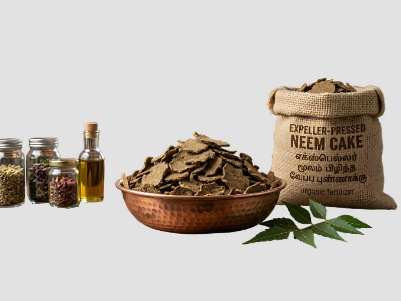 Expeller Pressed Neem Cake 