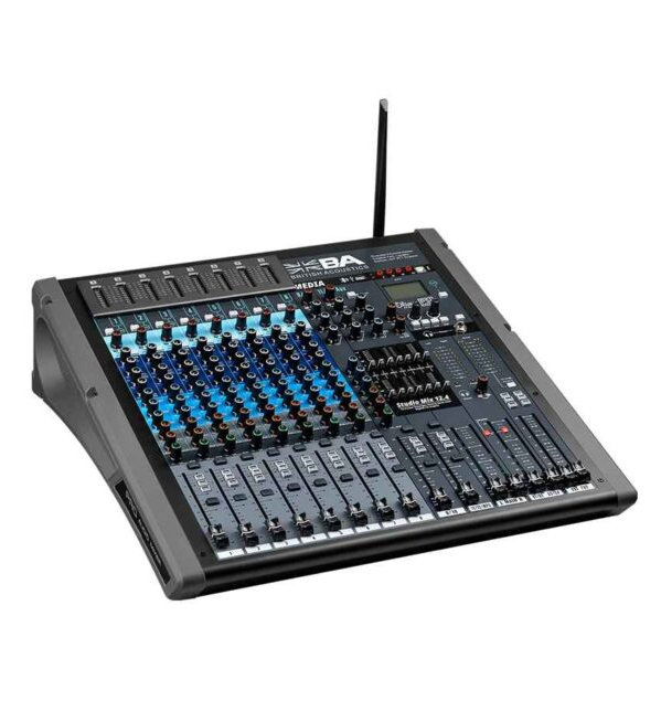 British Acoustics Studiomix 12.4 DFX Analog PA Mixer