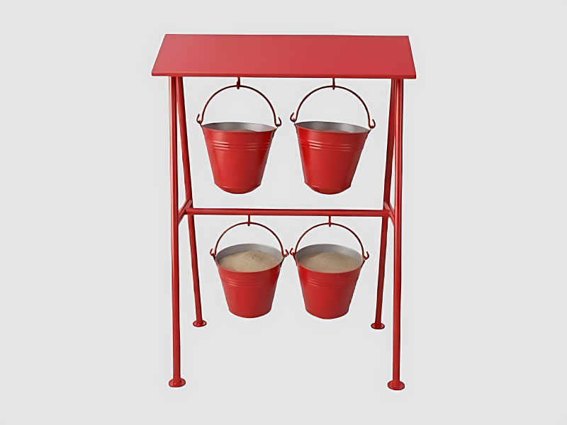 Fire Bucket Stand Set 10 Litre Mild Steel Fire Fighting