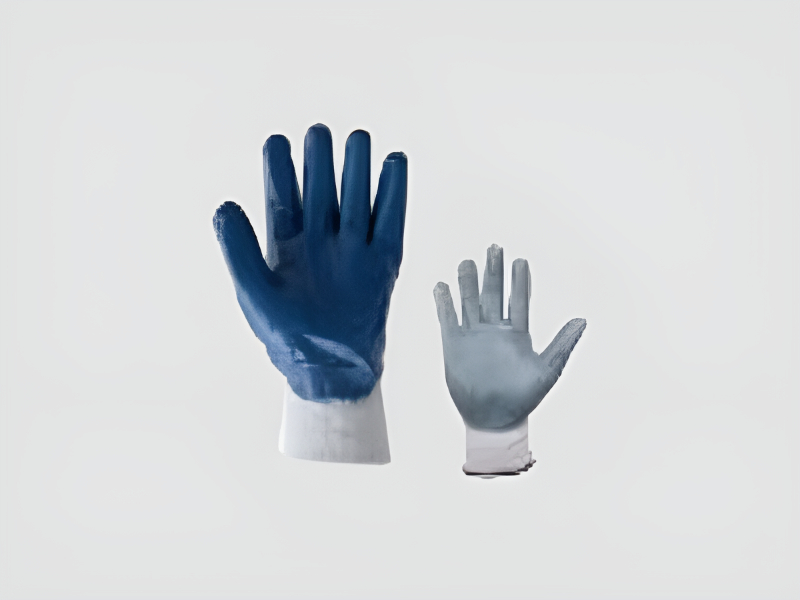 Nitrile Coated Safety Gloves for Abrasion Resistant Industrial Use