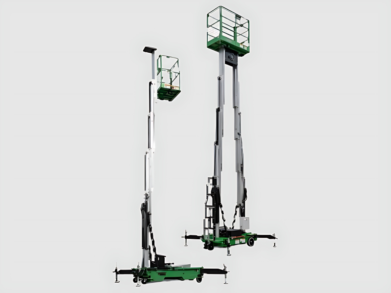Personnel Lift Single Twin Mast Electric For Industrial Access