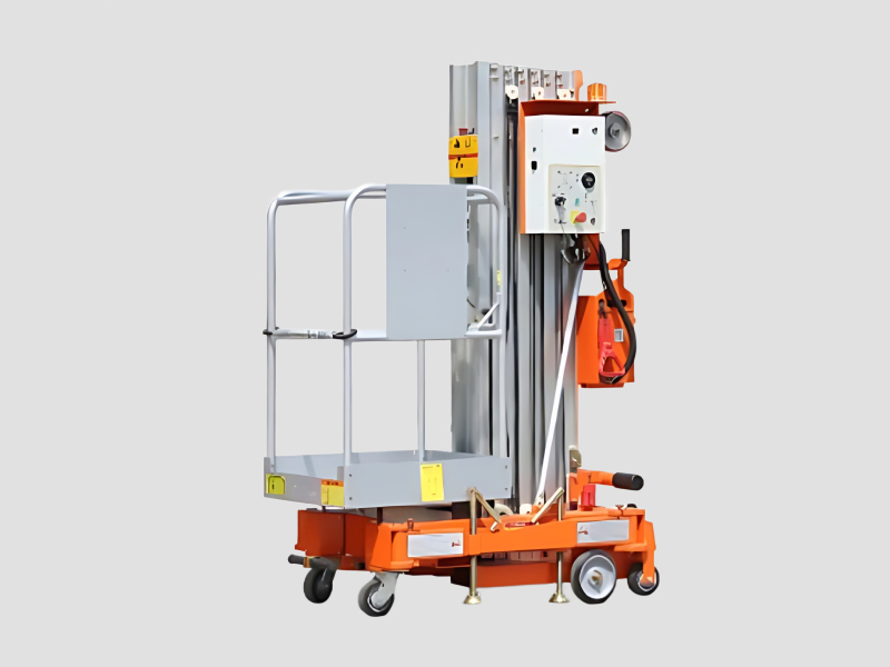 Push Around Single Mast Lift – Electric
