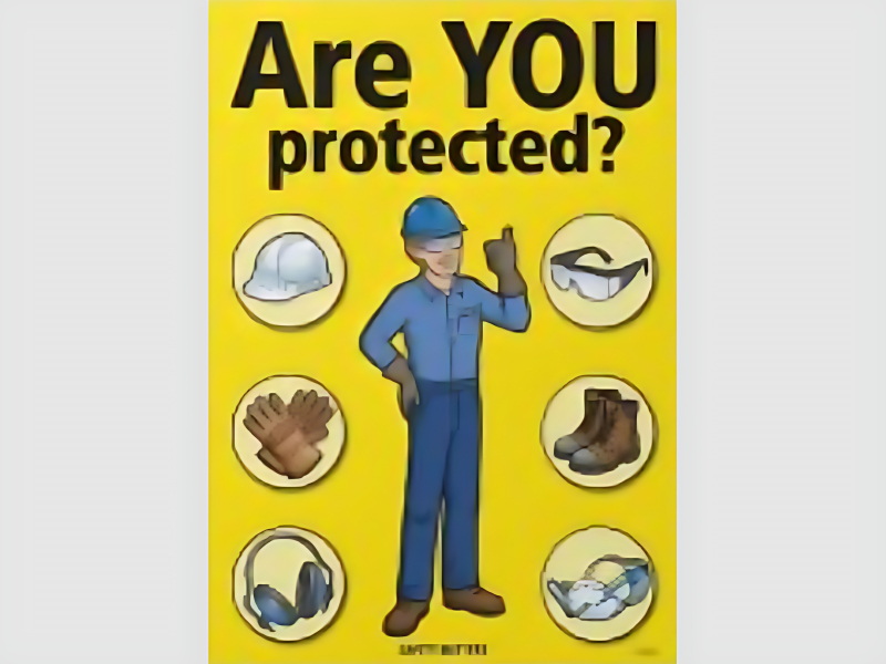 Safety Poster Laminated Paper Print for Industrial Awareness