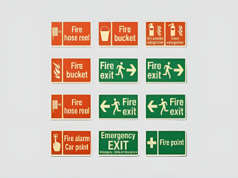 Safety Signages Reflective PVC Board for Industrial Use