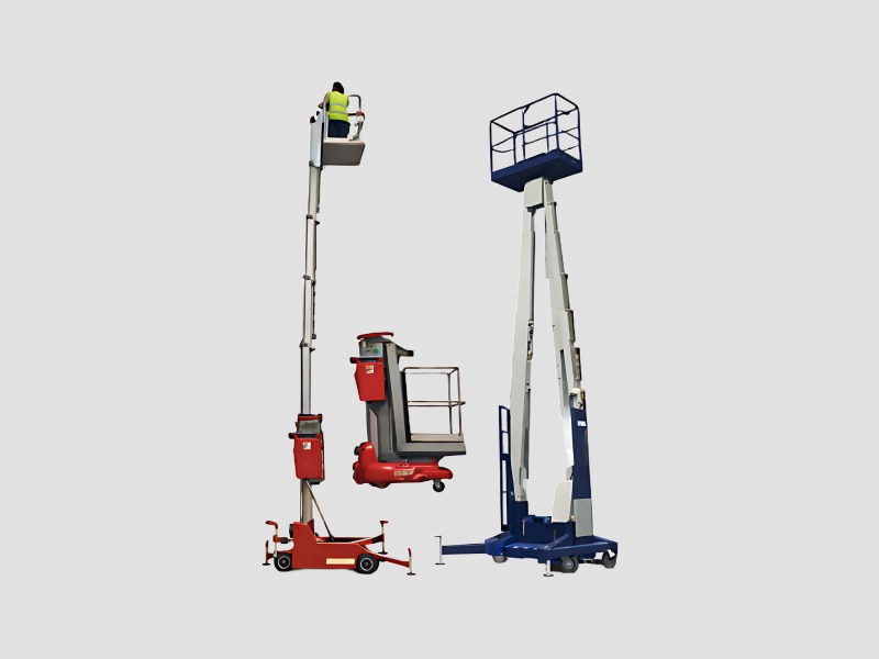 Single Mast Lift 1000kg Capacity Hydraulic Platform Industrial Use