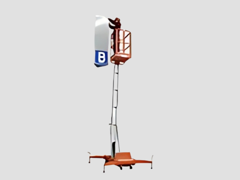  Vertical Lift Push Around Single Mast