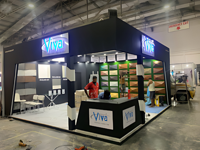 Custom Exhibition Stand Fabrication And Panel Display Service For Interior Materials Viva